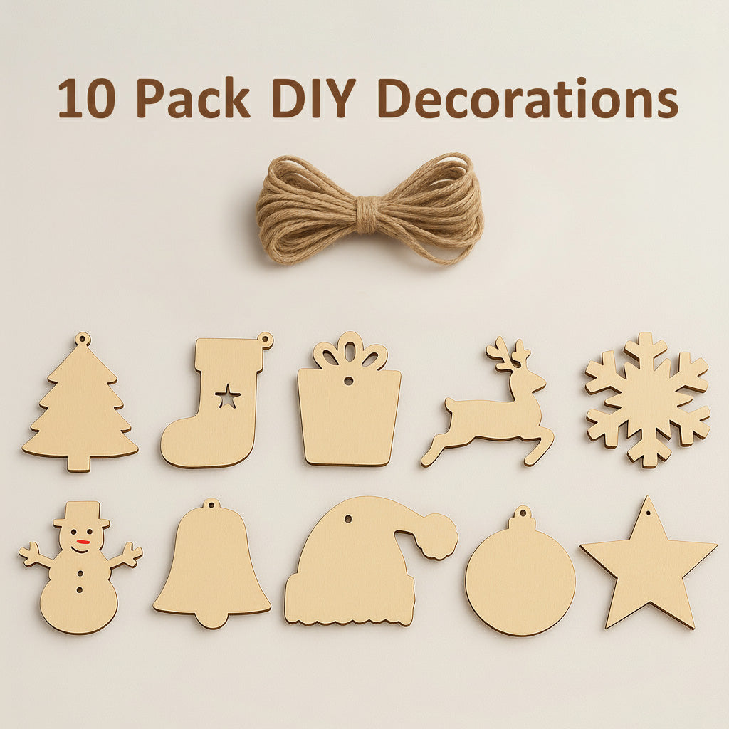 DIY Christmas Decorations Set (10 Pack)