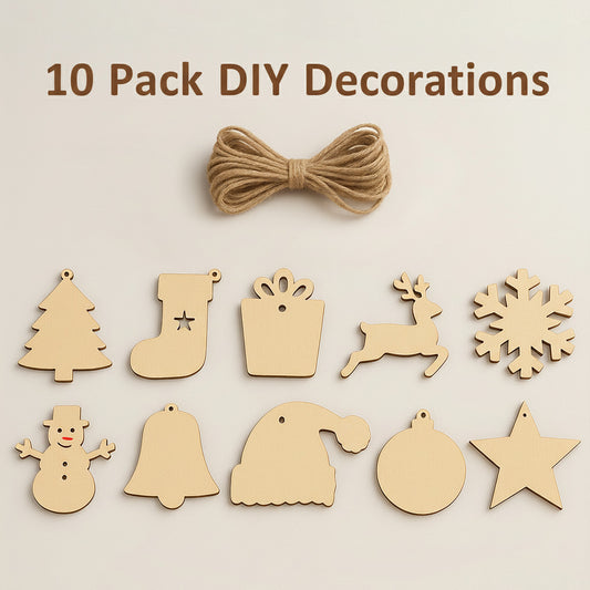 DIY Christmas Decorations Set (10 Pack)