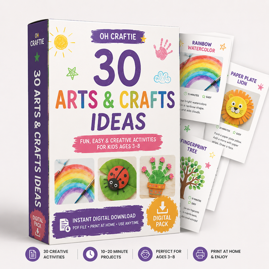 30 Arts & Crafts Ideas for Kids (Digital Download)