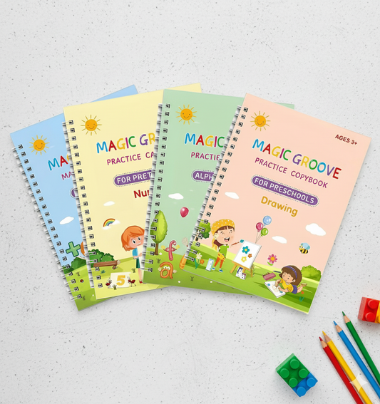 Grooved Handwriting Book Set